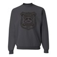 thumbnail image 1 of Burt Macklin Parks and Recreation Pop Unisex Crewneck Graphic Sweatshirt, Charcoal, Large, 1 of 3
