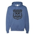 thumbnail image 1 of Burt Macklin Parks and Recreation Pop Unisex Graphic Hoodie Sweatshirt, Vintage Heather Blue, Medium, 1 of 3