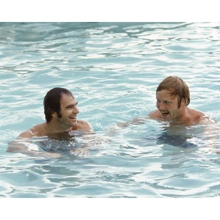 Burt Reynolds And Jon Voight In Deliverance Having Fun In Swimming Pool Behind The Scenes 24X36 Classic Hollywood Poster