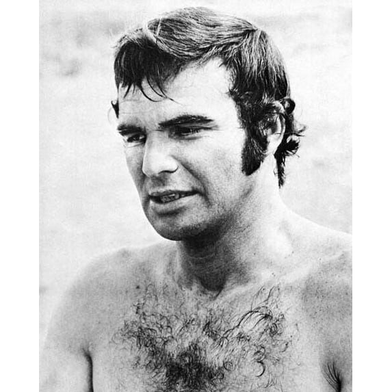 Burt Reynolds beefcake pose classic 1970's hairy chest 24x30 inch poster