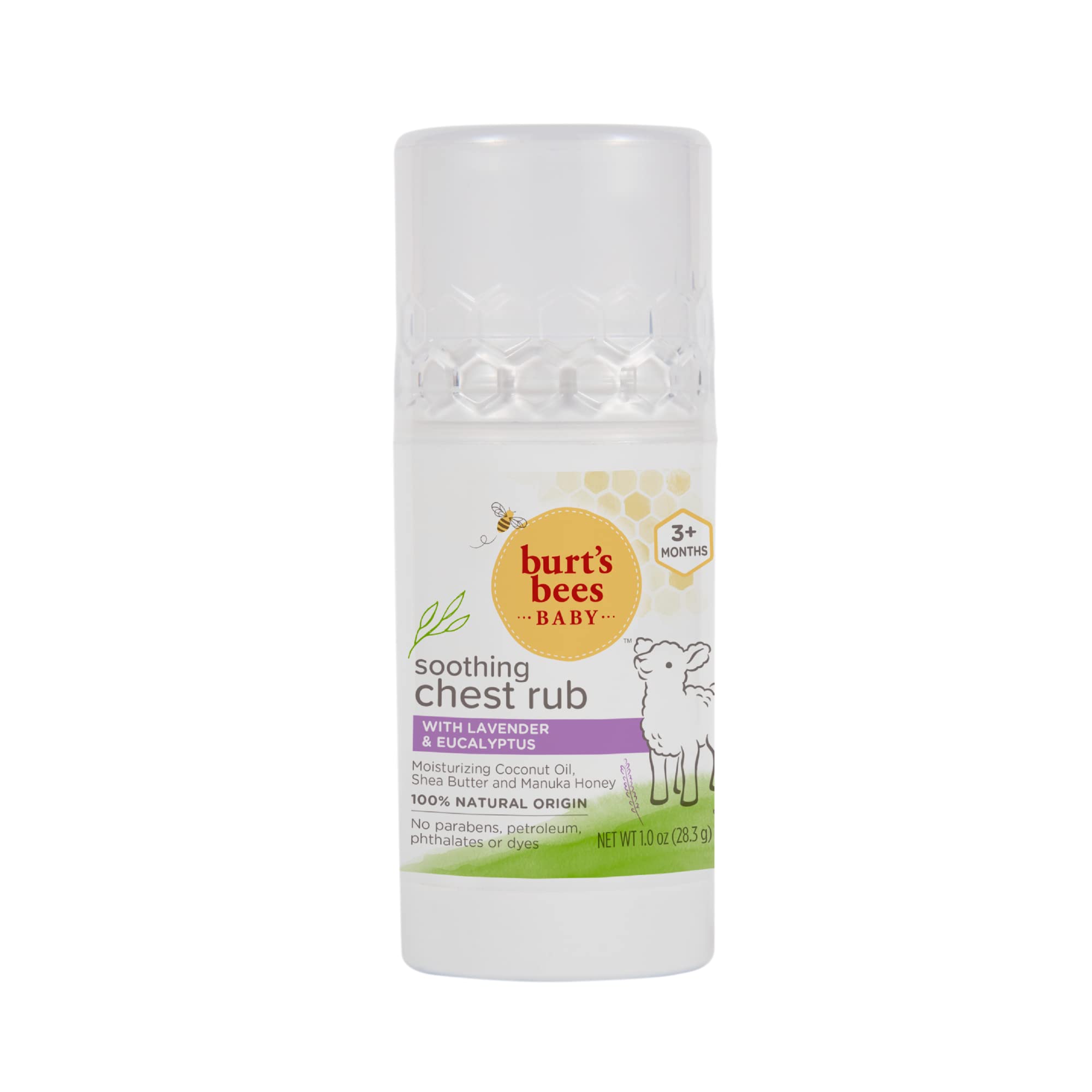 Burt,S Bees Baby Chest Rub Stick, Coconut Oil, Shea Butter And Manuka