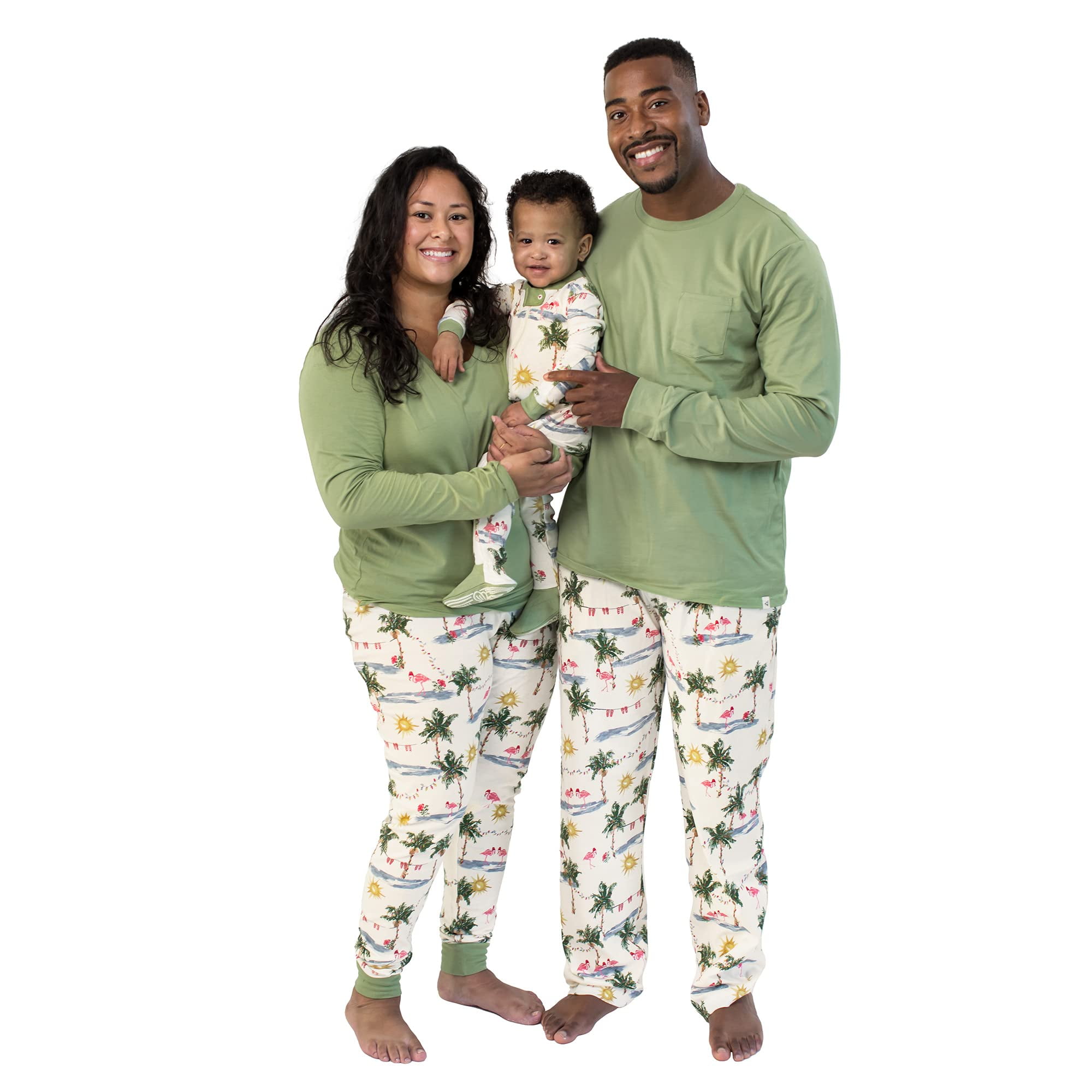 BURT'S BEES Burt,S Bees Baby Family Jammies Matching Organic Cotton Pajamas, Tropical Holiday, Baby 1-Piece 6 Months