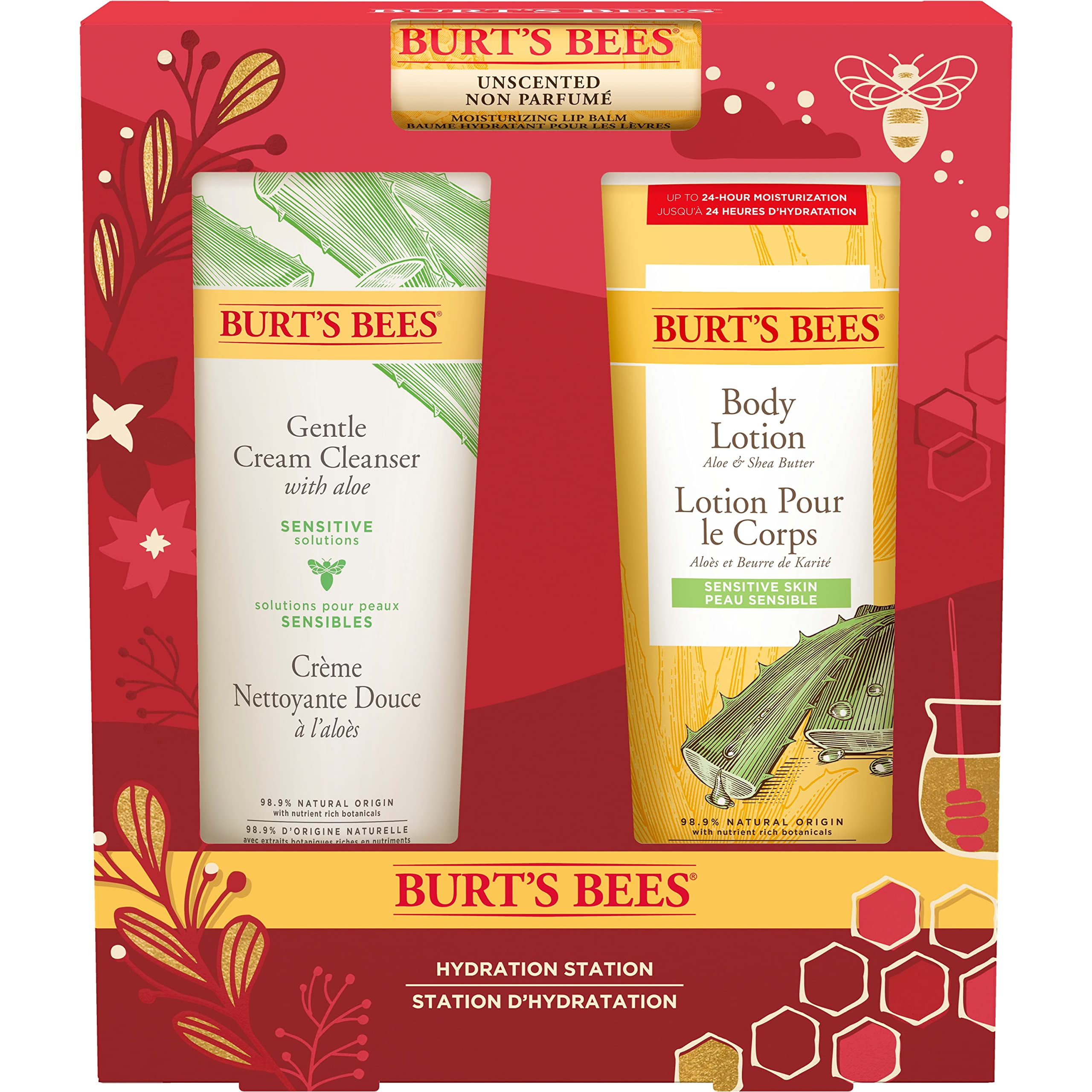 Burt,S Bees Christmas Gifts, 3 Body Care Stocking Stuffers Products