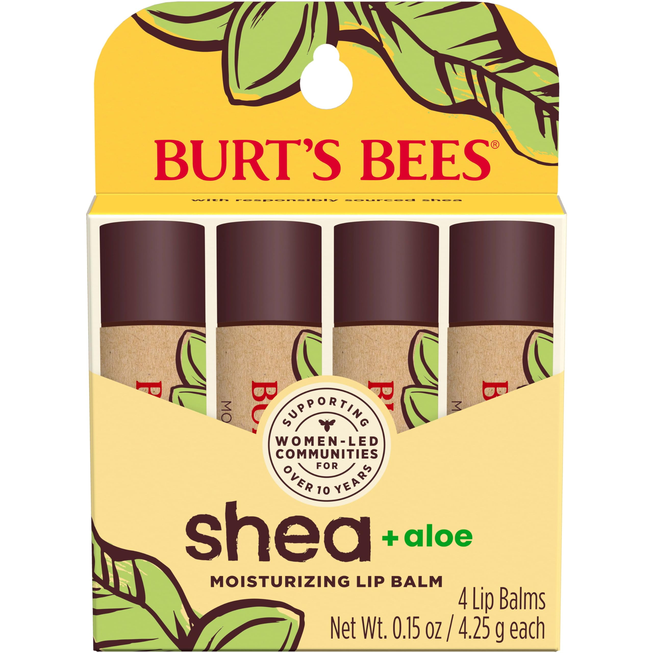 Burt,S Bees Shea + Aloe Lip Balm Stocking Stuffers Christmas Gifts