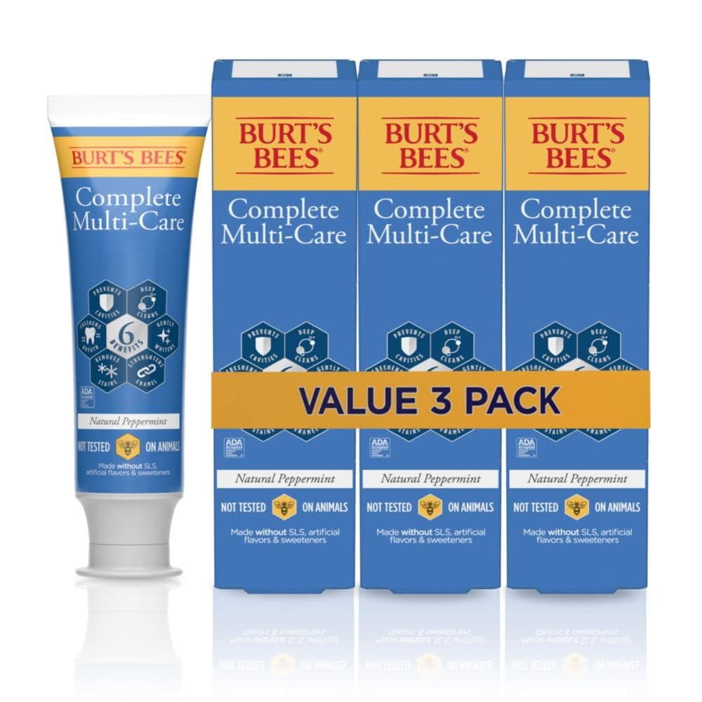 Burt,S Bees Toothpaste Complete Multi Care, 4.7 Oz, Pack Of 3