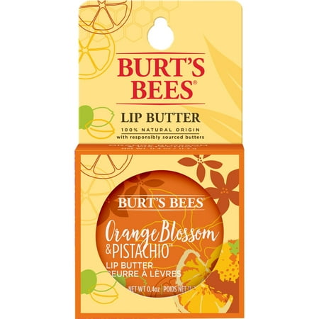 Burt's Bees 100% Natural Lip Butter, Orange Blossom & Pistachio, 1 Ct