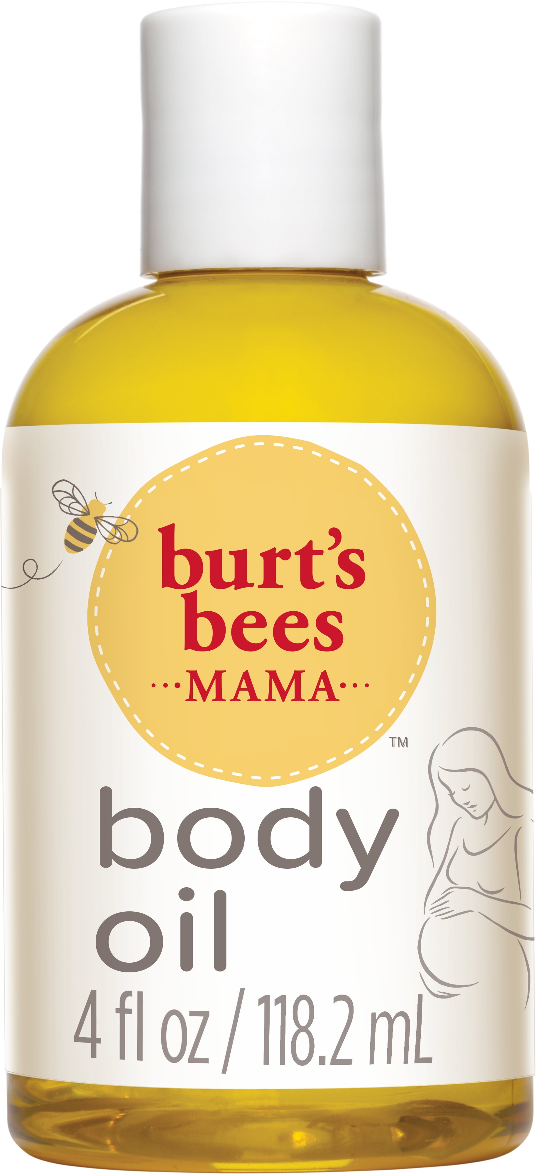 Burt's Bees 100% Natural Mama Bee Nourishing Body Oil, 4 Ounce Bottle