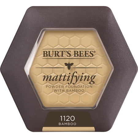 Burt's Bees 100% Natural Mattifying Powder Foundation, Bamboo - 0.3 Ounce