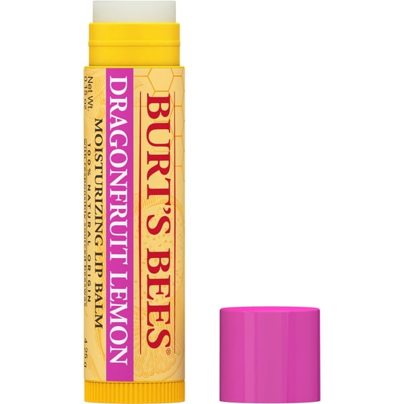 Burt's Bees 100% Natural Moisturizing Lip Balm, Dragonfruit Lemon