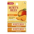 thumbnail image 1 of Burt's Bees 100% Natural Moisturizing Lip Balm, Mango, 2 Count, 1 of 12