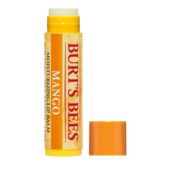 Burt's Bees 100% Natural Moisturizing Lip Balm, Mango with Beeswax & Fruit Extracts - 1 Tube