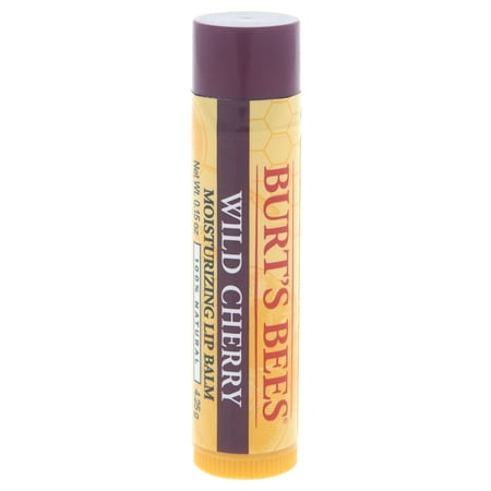 Burt's Bees 100% Natural Lip Balm, Wild Cherry & Fruit Extract, 1 Ct