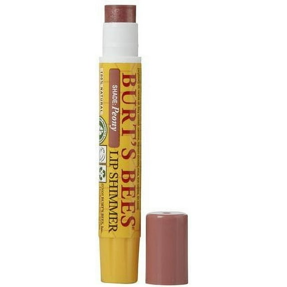 Burt's Bees 100% Natural Moisturizing Lip Shimmer, Peony - 1 Tube