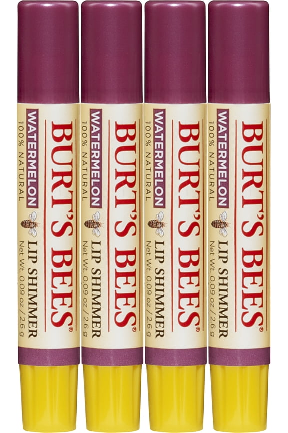 100% Natural Moisturizing Lip Shimmer, Watermelon, 1 Tube, 0.09 OZ