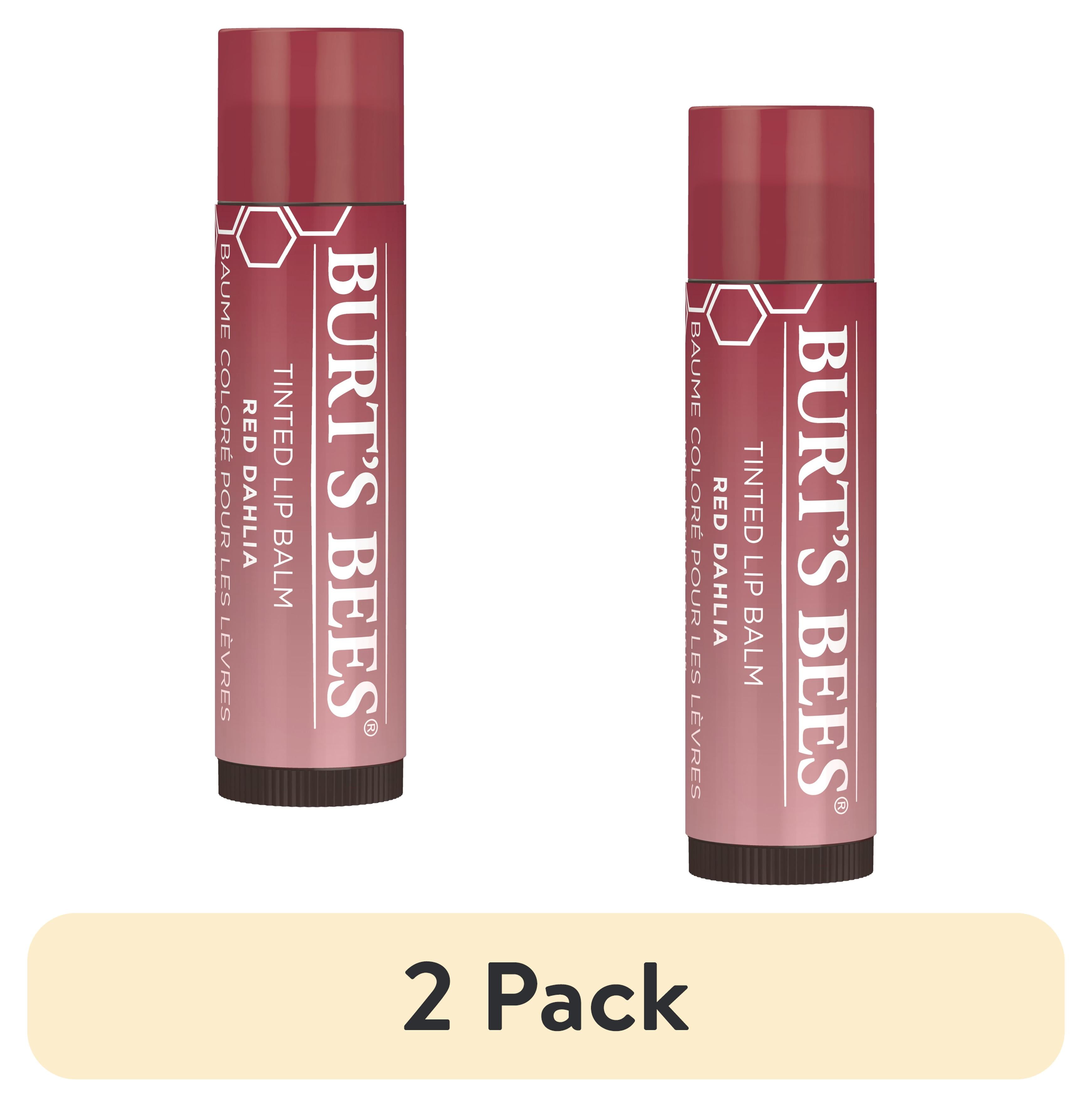 (2 pack) Burt's Bees 100 Natural Moisturizing Sheer Lip Balm with Shea