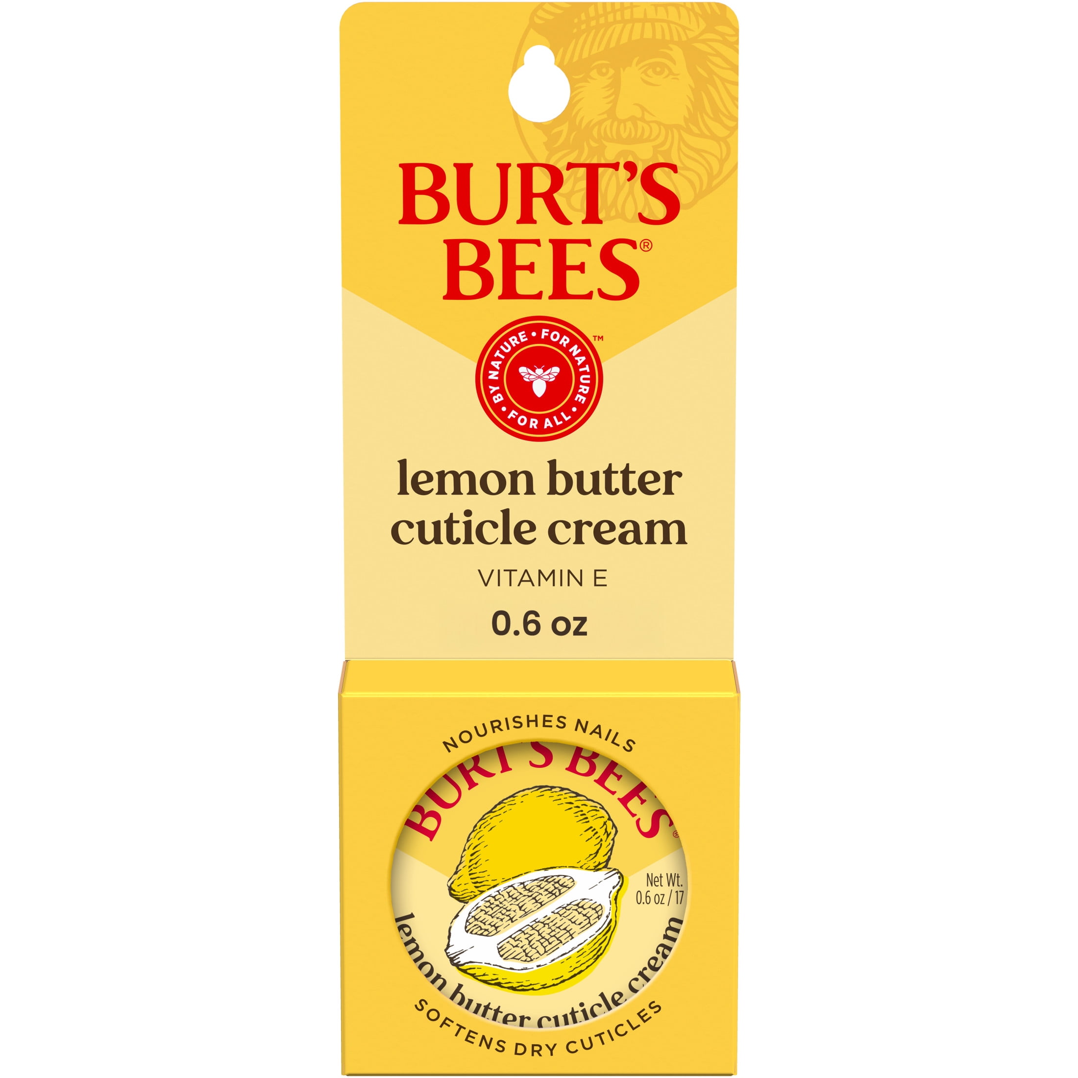Burt's Bees 100% Natural Origin Lemon Butter Cuticle Cream, 0.6 oz