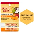 thumbnail image 1 of Burt's Bees 100% Natural Origin Lip Balm, Coconut & Pear and Mango, 2 Count, 1 of 12