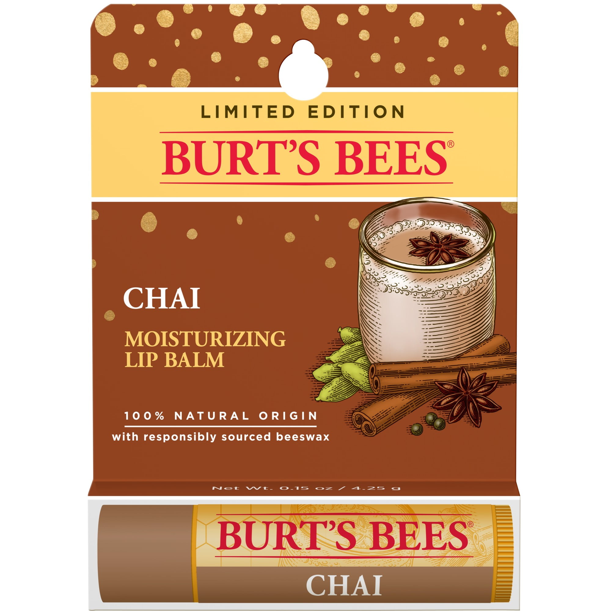 Burt's Bees Natural Origin Moisturizing Original Beeswax Lip Balm, 4 ct -  Harris Teeter