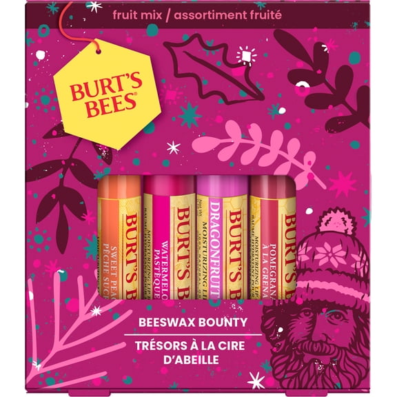 Burt's Bees 100% Natural Origin Moisturizing Lip Balm, Original Beeswax with Beeswax, 4 Tubes, 0.15 oz