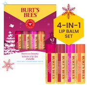 Burt's Bees 100% Natural Origin Moisturizing Lip Balm, Original Beeswax with Beeswax, 4 Tubes, 0.15 oz