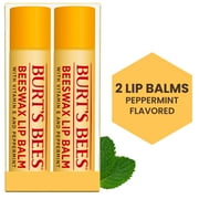 Burts Bees 100% Natural Origin Moisturizing Lip Balm, Original Beeswax, 2 Tubes