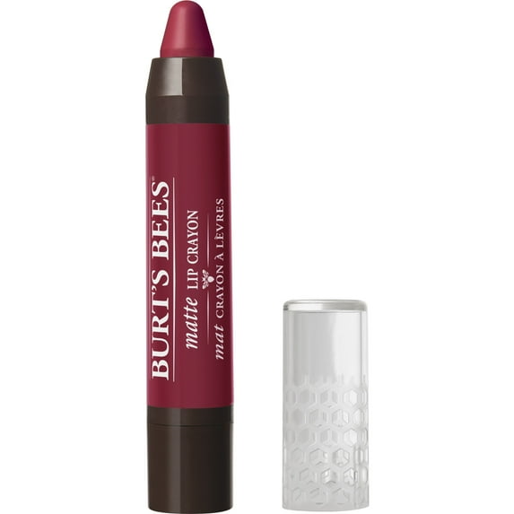 Burt's Bees 100% Natural Origin Moisturizing Matte Lip Crayon, Napa Vineyard - 1 Crayon