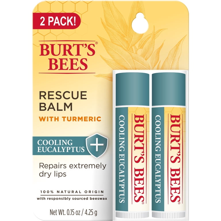 Burt's Bees, Lip Balm, Cooling Eucalyptus, 2 Tubes - Walmart.com