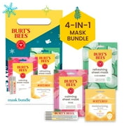 Burt's Bees 4-in-1 Mask Bundle Gift Set, Face Mask, Lip Mask and Lip Balm, 1 Gift Set
