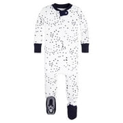 Burt's Bees Baby Baby Boy Sleeper Pajamas, Organic Cotton Zip Up Non-Slip Footie Snug Fit PJs