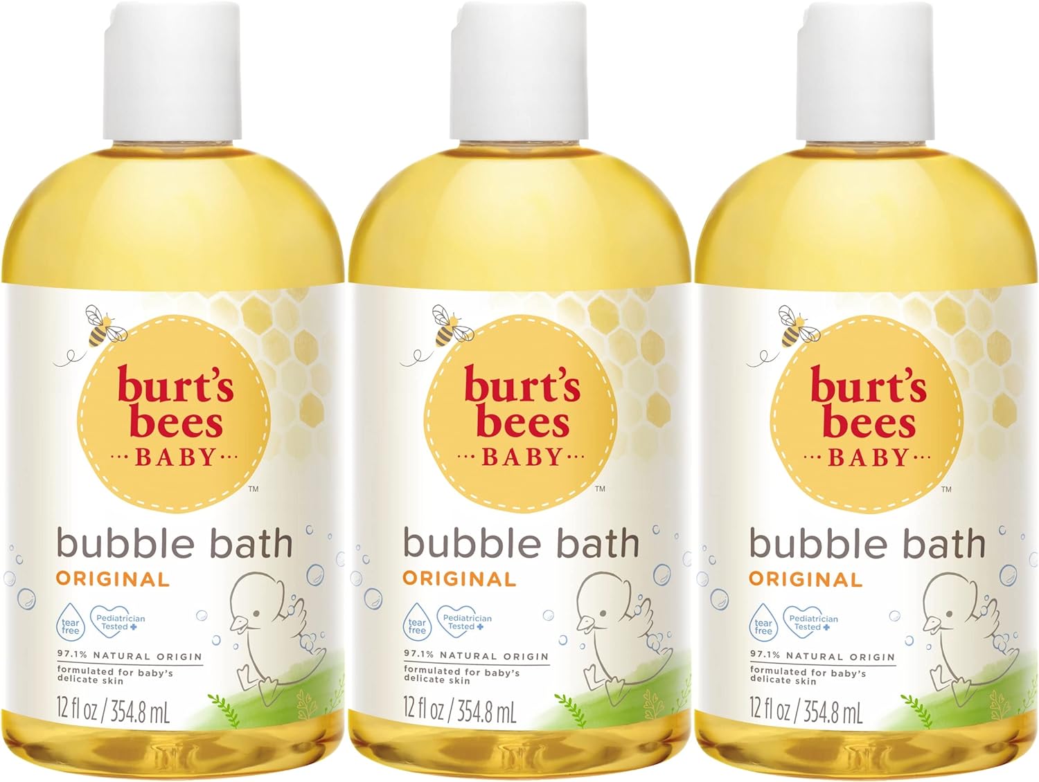 Burt's Bees Baby Bubble Bath Set, 2in1 Natural Origin Plant Based