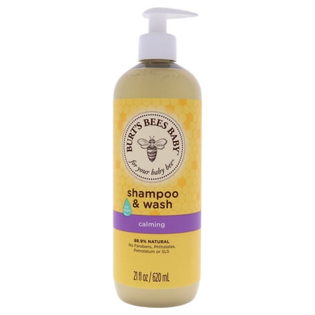 Burt's Bees Baby Calming Shampoo and Wash, Lavender Scent, Tear-Free, 21 fl oz