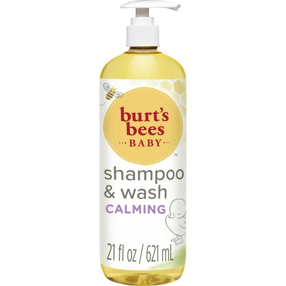 Burt's Bees Baby Calming Shampoo and Wash with Lavender, Tear-Free, 21 Fluid Ounces