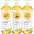 thumbnail image 1 of Burt's Bees Baby Calming Shampoo and Wash with Lavender, Tear-Free, Pediatrician Tested, 98.7% Natural Origin, 21 Fluid Ounces, Pack of 3, 1 of 10