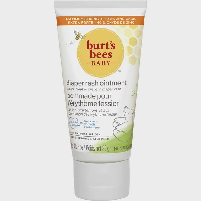 Burt's Bees Baby Diaper Rash Treatments with Zinc Oxide, 3 oz