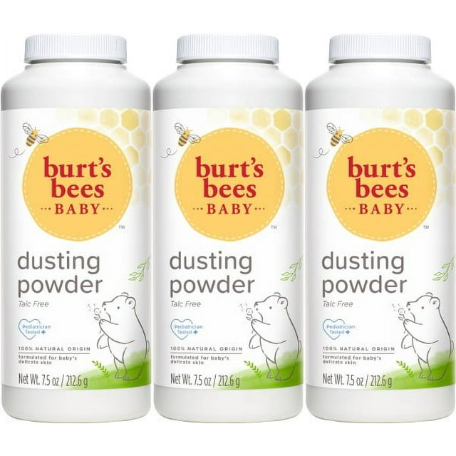 Burt's Bees Baby Dusting Powder, 100 Natural Origin, TalcFree, Pediatrician Tested, 7.5 Ounces