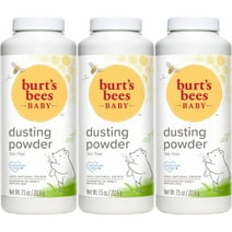 Burt's Bees Baby Dusting Powder, 100% Natural Origin, Talc-Free, Pediatrician Tested, 7.5 Ounces Each - Pack of 3