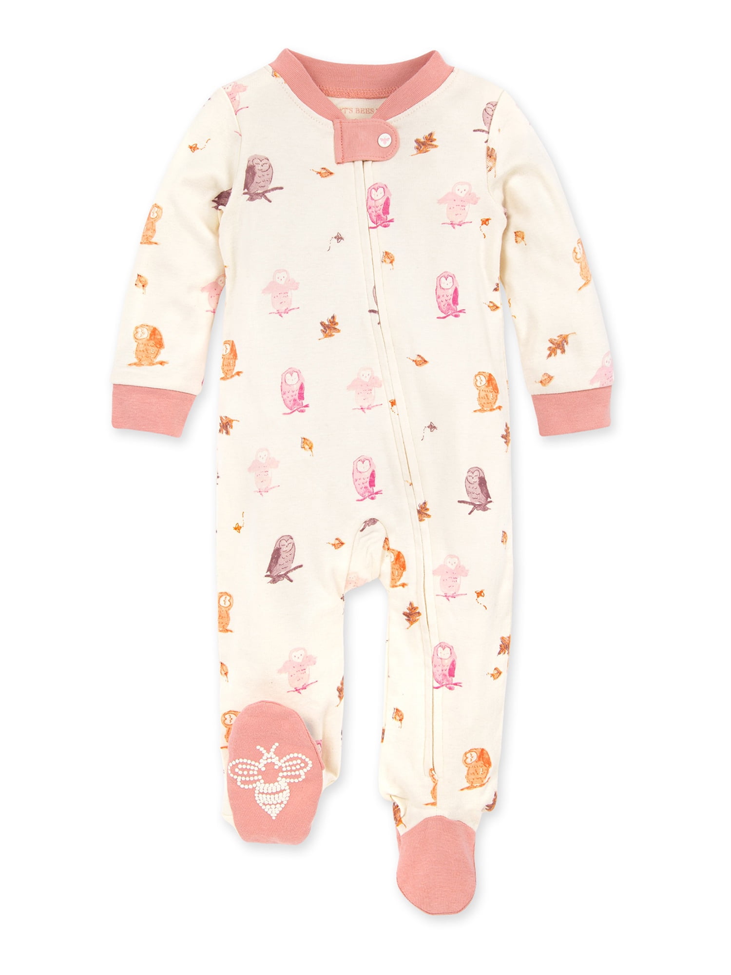 Burt's Bees Baby Newborn Baby Girl Organic Cotton Sleep 'N Play Pajamas