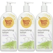 Burt's Bees Baby Nourishing Lotion, Calming Baby Lotion - 12 Ounce Bottle - Pack of 3