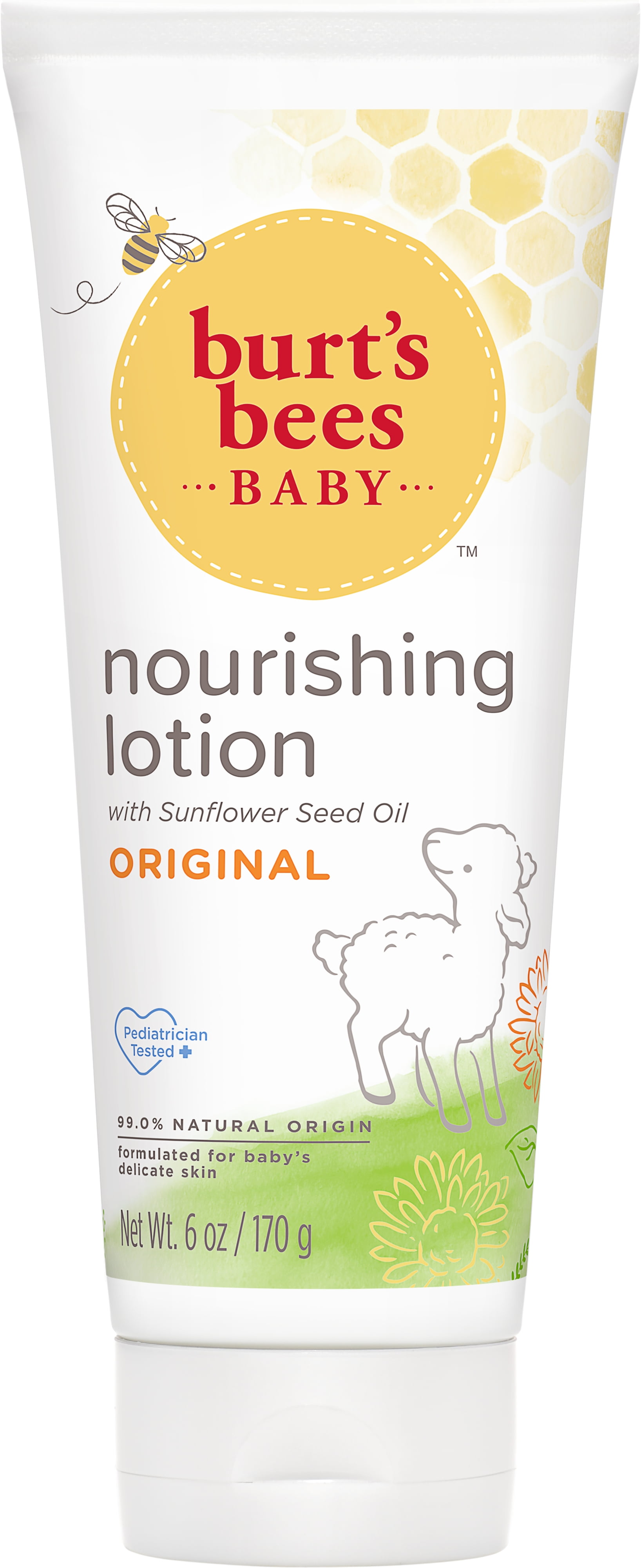 Burt's Bees Baby Nourishing Lotion with Seed Scent, 6 Ounces - Walmart.com