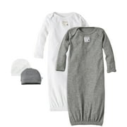 Burt's Bees Baby Organic Baby Boy or Girl Gender Neutral Gowns & Caps Layette Gift Set, 4-Piece