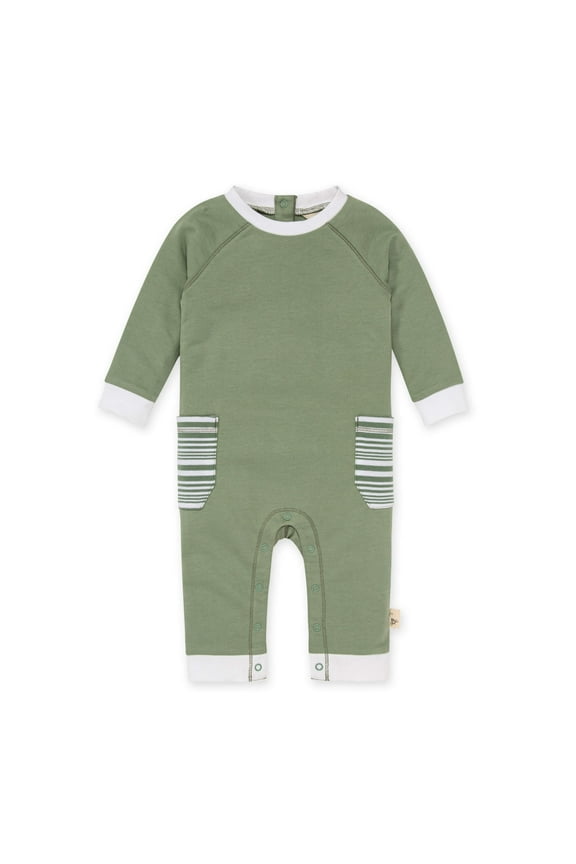 Organic Cotton Baby Boy Jumpsuit, Sizes Newborn-24 Months