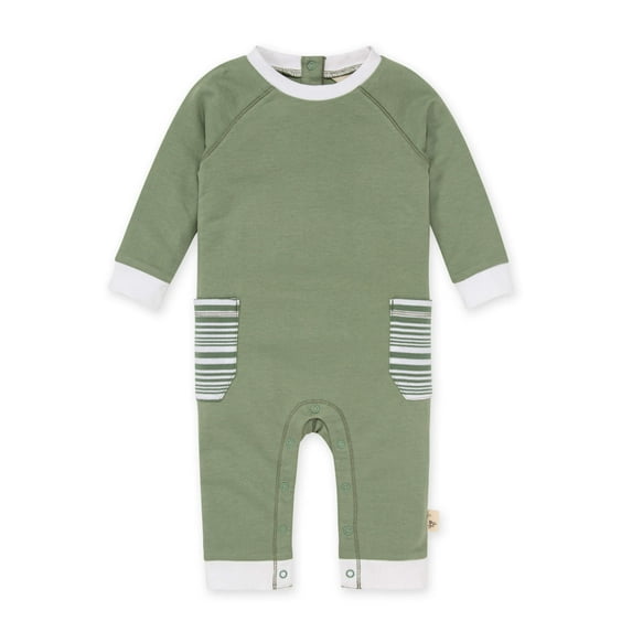 Burt's Bees Baby Organic Cotton Baby Boy Jumpsuit, Sizes Newborn-24 Months