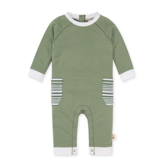 Burt's Bees Baby Organic Cotton Baby Boy Jumpsuit, Sizes Newborn-24 Months