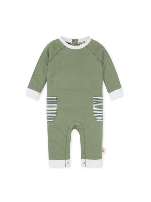 Organic Cotton Baby Boy Jumpsuit, Sizes Newborn-24 Months