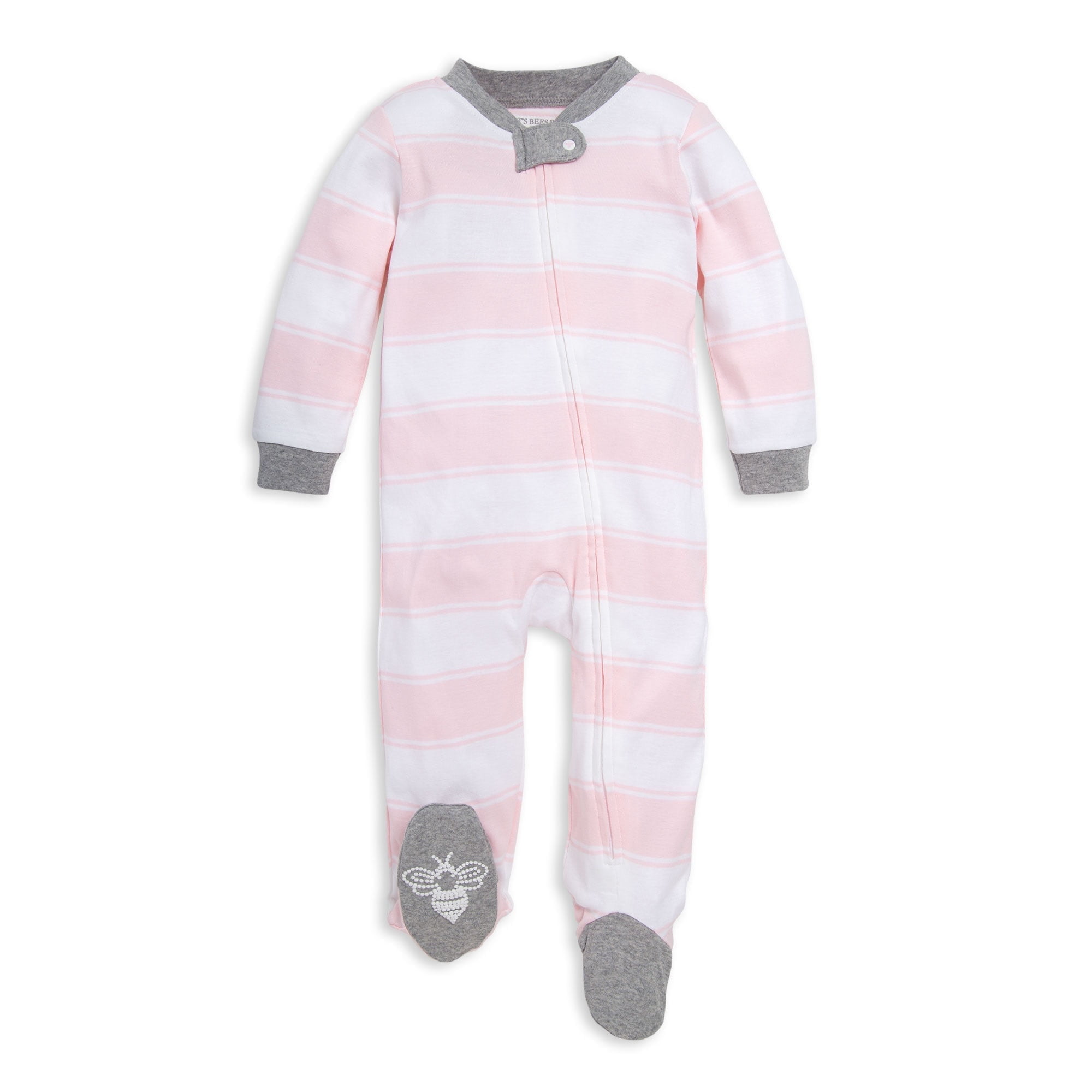 Burt's Bees Baby Organic Cotton Baby Girl One Piece Sleep 'N Play, Sizes Newborn- 6/9 Months