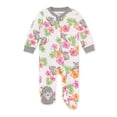 thumbnail image 1 of Burt's Bees Baby Organic Cotton Baby Girl One Piece Sleep 'N Play, Sizes Newborn-6/9 Months, 1 of 2