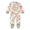 thumbnail image 1 of Burt's Bees Baby Organic Cotton Baby Girl One Piece Sleep 'N Play, Sizes Newborn-6/9 Months, 1 of 2