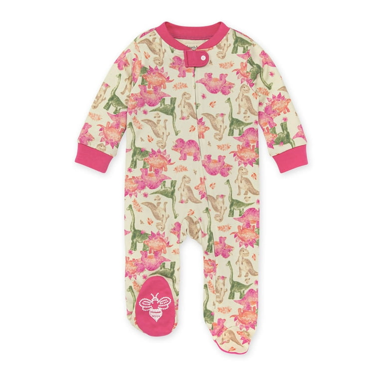 ADJUSTABLE CREAM PATTERNED PYJAMAS IN ORGANIC COTTON, BABY ADJUSTABLE CREAM PATTERNED PYJAMAS IN ORGANIC COTTON, BABY
