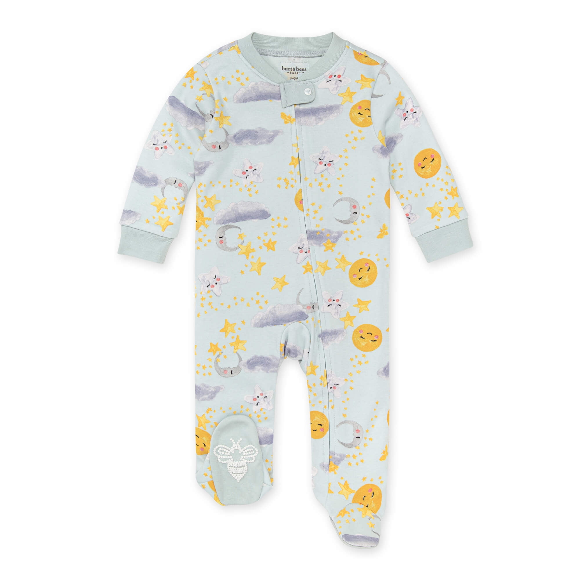 Burt's Bees Baby Organic Cotton Baby One Piece Sleep 'N Play, Sizes Newborn-6/9 Months