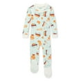 thumbnail image 1 of Burt's Bees Baby Organic Cotton Baby One Piece Sleeper Pajama, Sizes 12 Months- 24 Months, 1 of 2